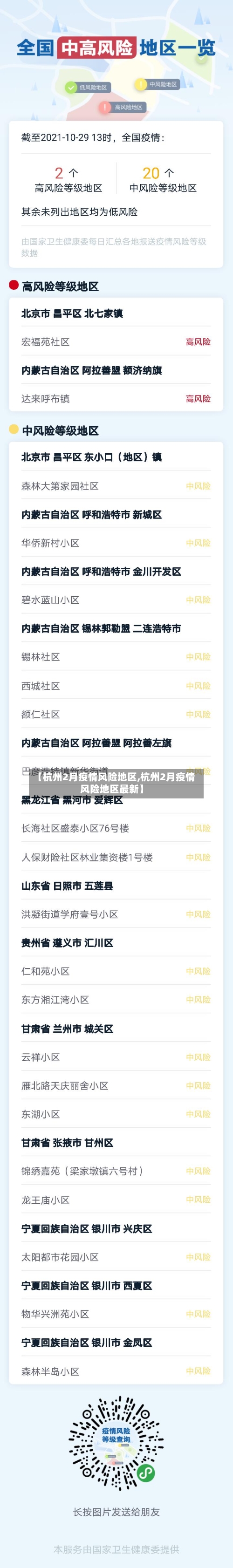 【杭州2月疫情风险地区,杭州2月疫情风险地区最新】