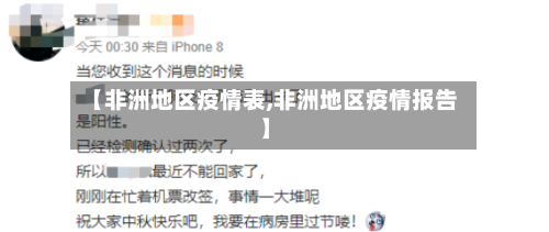 【非洲地区疫情表,非洲地区疫情报告】
