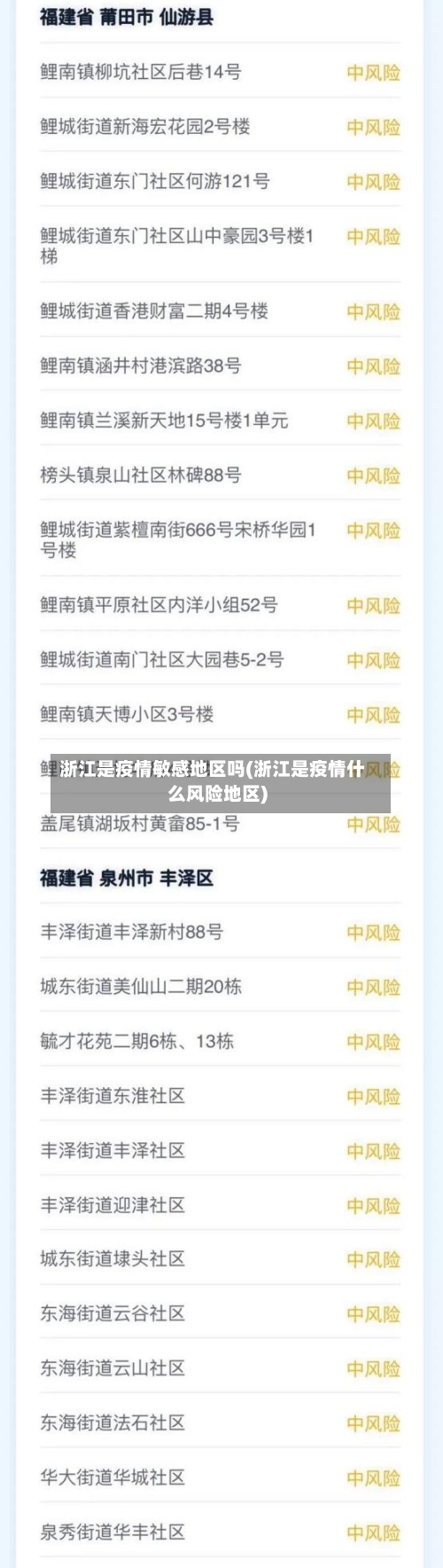 浙江是疫情敏感地区吗(浙江是疫情什么风险地区)-第2张图片