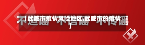 【武威市疫情风险地区,武威市的疫情】