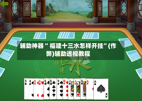 辅助神器“ 福建十三水怎样开挂”(作弊)辅助透视教程-第2张图片