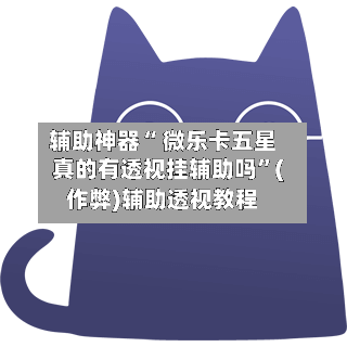 辅助神器“ 微乐卡五星真的有透视挂辅助吗”(作弊)辅助透视教程