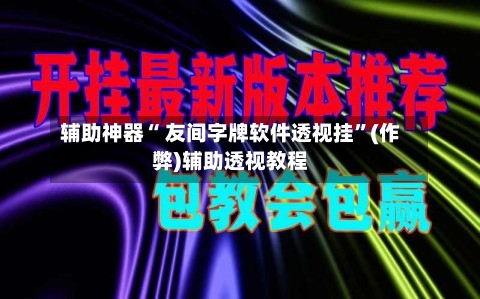 辅助神器“ 友间字牌软件透视挂”(作弊)辅助透视教程-第3张图片