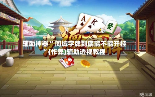 辅助神器“ 同城字牌到底能不能开挂”(作弊)辅助透视教程-第2张图片
