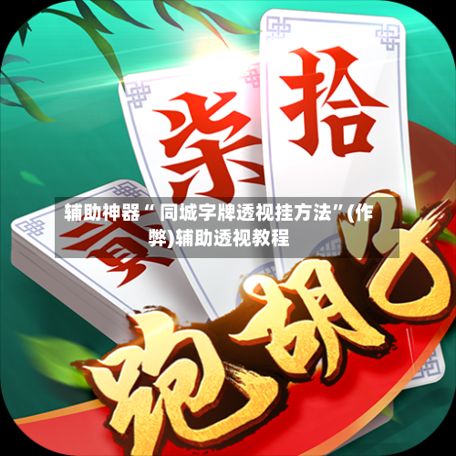 辅助神器“ 同城字牌透视挂方法”(作弊)辅助透视教程-第2张图片