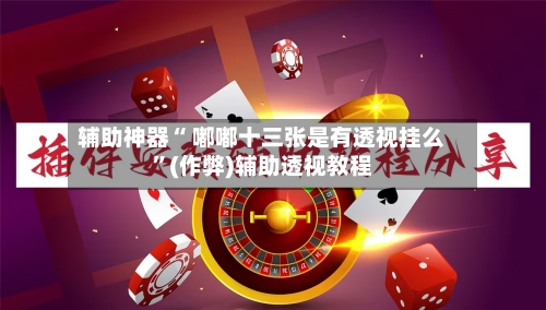 辅助神器“ 嘟嘟十三张是有透视挂么	”(作弊)辅助透视教程-第3张图片
