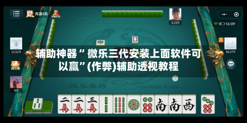 辅助神器“ 微乐三代安装上面软件可以赢”(作弊)辅助透视教程-第3张图片
