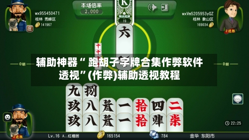 辅助神器“ 跑胡子字牌合集作弊软件透视”(作弊)辅助透视教程-第2张图片