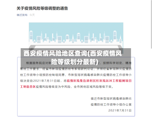 西安疫情风险地区查询(西安疫情风险等级划分最新)