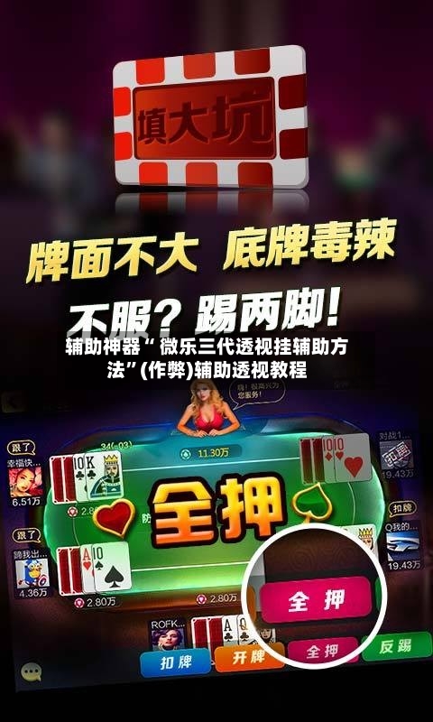 辅助神器“ 微乐三代透视挂辅助方法”(作弊)辅助透视教程