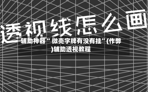 辅助神器“ 微壳字牌有没有挂	”(作弊)辅助透视教程-第1张图片