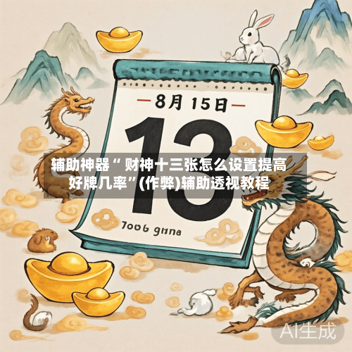 辅助神器“ 财神十三张怎么设置提高好牌几率”(作弊)辅助透视教程