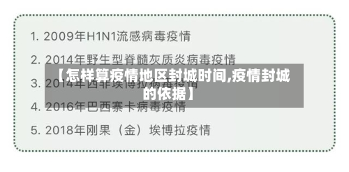 【怎样算疫情地区封城时间,疫情封城的依据】