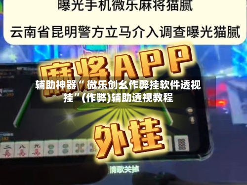 辅助神器“ 微乐创幺作弊挂软件透视挂”(作弊)辅助透视教程