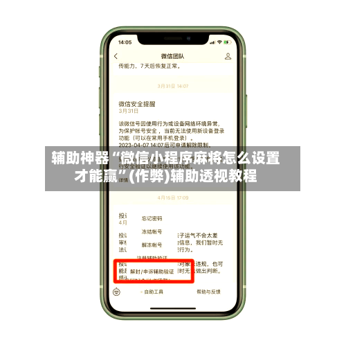 辅助神器“微信小程序麻将怎么设置才能赢”(作弊)辅助透视教程-第2张图片